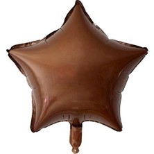 Ett 18 Inc Yıldız Karamel Renk Folyo Balon