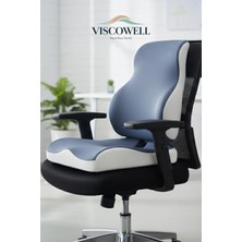 Premini Visco Ortopedik Ergonomik Ofis Koltuk Destek Yastığı Seti