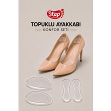 Premini Konforlu Topuklu Ayakkabı Seti, Kaydırmaz ve Topuk Bandı ile Güvenle Kullanım