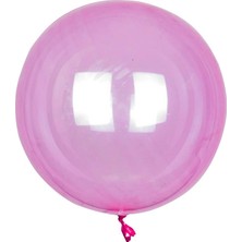 Ett 24 Inç Şeffaf Pembe Bobo Balon