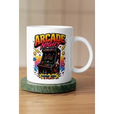 Mithor Shop Arcade Night Game On Piksel Art Tasarım Kupa