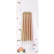 Ett 6 Lı Ince Uzun Rosegold Mum 13CM
