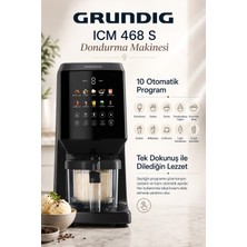 Grundig 10 Programlı Dondurma Makinesi, Dijital Ekranlı 3 Kademeli Güçlü Motorla Evde Kremamsı Soğuk Tatlı Hazırlama
