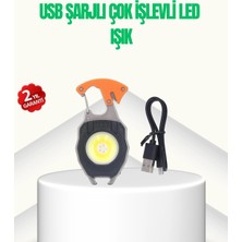 Hsc Bilişim Çok Işlevli USB Şarjlı Anahtarlık Fener