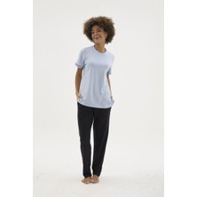 Melonika Kocabey KKT-26156K Kadın O Yaka Pijama Takımı