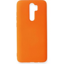 Hsc Bilişim Redmi Note 8 Pro Kılıf Nano Içi Kadife Silikon - Turuncu
