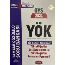 Data Yayınları 2024 Yök Üst Kuruluşları ile Yök Personeli Gys Tamamı Çözümlü Soru Bankası