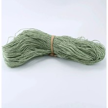 Hace Bazaar Küf Yeşili Renk Çile Kağıt Ip Çanta Ipi Supla Ipi  No:49 - (550-600 Gr)