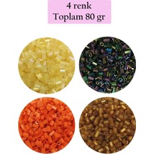 Hace Bazaar Kesme Cam Boncuk 2mm - 4 Renk - Toplam 80 Gram - BNC435
