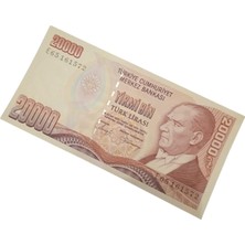 Yediotuz Digital Pazarlama 7. Emisyon 20.000 Türk Lirası Cumhuriyet Dönemi Koleksiyon Para Antika Para