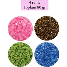 Hace Bazaar Kesme Cam Boncuk 2mm - 4 Renk - Toplam 80 Gram - BNC440