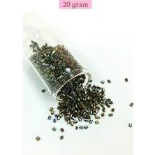 Hace Bazaar Kesme Cam Boncuk 2mm - 20 Gram - Asker Yeşili -BNC340