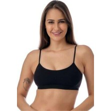 Royaleks Pedli Ip Askılı Siyah Büstiyer