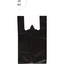 Royaleks Siyah Atlet Poşet Büyük Boy 50X90 cm Takriben 240 Adet 20 kg
