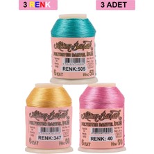 Royaleks 3 Adet Altınbaşak Oya ve Dantel Ipi 20 gr -  - No: 347 - 040 - 505
