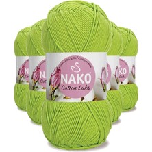Nako 5 Adet Cotton Lüks Yelek Tunik Kazak Bluz Hırka Ipi Yünü Fıstık Yeşili 97567
