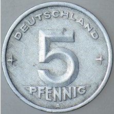 Banknoting Doğu Almanya 5 Pfennıg 1948 A. Ddr.