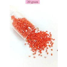 Royaleks Kesme Cam Boncuk 2mm - 20 Gram - Mercan Kırmızı -BNC310