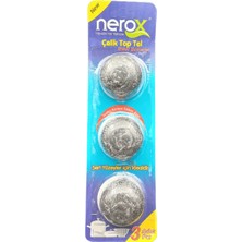Royaleks Group Nerox Çelik Top Tel Ovma Teli 3 Lü Blister -NRX-F3003