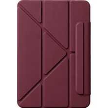 DS LLC Apple Ipad 2025 10.9 10.nesil (A16) Edz Manyetik Standlı Tablet Kılıfı - Mürdüm