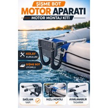 UltraMint Şişme Bot Motor Bağlantı Kiti, Güçlü ve Uyumlu Montaj Seti