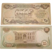 Yediotuz Digital Pazarlama Irak 25 Dinar Eski Yabancı Koleksiyon Kağıt Para.  Koleksiyon Başlangıç Setleri