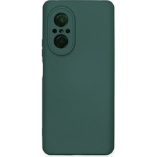 Vintessy Huawei Nova 9 Se Kılıf Nano Içi Kadife Silikon - Koyu Yeşil