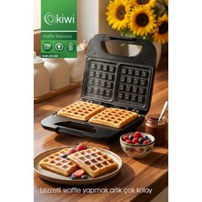 Premini Kahvaltıya Renk Katacak Pratik Waffle Makinesi