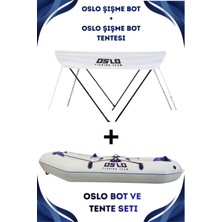UltraMint Mavi Beyaz Şişme Bot ve Tente Seti, Deniz ve Güneş Keyfi Için Ideal