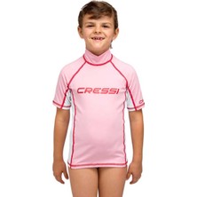 UltraMint Junior Kız Çocuk Kısa Kollu Pembe Beyaz Spor Tişört