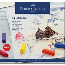 Faber-Castell Mini Toz Pastel Boya 48 Renk Yarım Boy Soft Kalite ile Sanat İçin İdeal