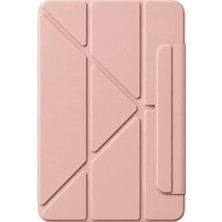 ENCO Mey Ithalat®   iPad 2025 10.9 10.nesil (A16) Edz Manyetik Standlı Tablet Kılıfı - Rose Gold