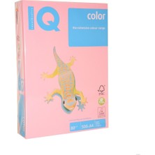 Mondi IQ A4 80 gr. Renkli Fotokopi Kağıdı 500'lü Paket Açık Pembe