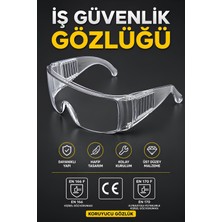 UltraMint Antifog Laboratuvar Güvenlik Gözlüğü Tam Koruma Şeffaf
