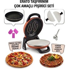 Gözdehome Erato Taşfırınım Doğal Taş Tabanlı Pizza Makinesi Taş Fırın - GOLD
