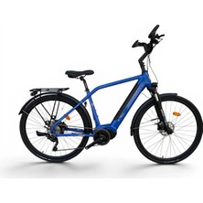 Corelli E-Lite-L 48 cm 10 Vites Hidrolik Disk Fren Mavi Elektrikli Şehir Bisikleti