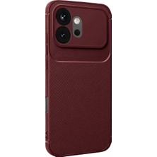 Zenvia Mey Ithalat®  Huawei Honor 600 Auto Focus Karbon Kapak - Bordo