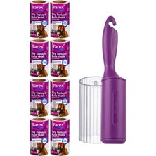 Parex Premium Tüy Toplayıcı 8'li Yedek Rulo ve Aparat + Şeffaf Kapak Paketi