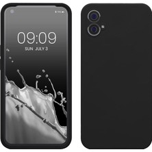 Caseonn Nothing Phone (1) Kılıf Esnek Yumuşak Mat Silikon Siyah (CMF Değil)