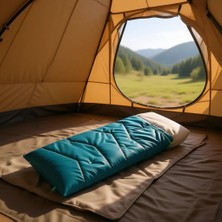 Decathlon Quechua Çocuk 10°C Konfor Sıcaklığına Sahip Mavi Mumya Uyku Tulumu 155 cm Boy İçin Mavi - MH100 10°c