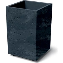 Prosperplast Sierra Beton Efektli Sütun Plastik Saksı Antrasit