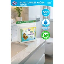 Zipy 4 Katlı Yedek Islak Tuvalet Kağıdı 500 Adet Suda Dağılan Formül Ultra Yumuşak