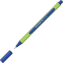 Schneider Fineliner Lapis Mavi Kalem 0,4mm  Araç Gereçler İçin 1 Adet Üçgen Lastikli Tasarım