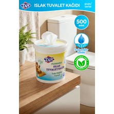 Zipy 500 Adetli Ultra Yumuşak 4 Katlı Suda Çözünen Islak Tuvalet Kağıdı %100 Selüloz