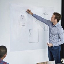Cengo 100X150 cm Akıllı Beyaz Tahta Doldurulabilir ve Silgili 2 Adet Beyaz Kağıt Tahta