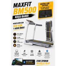 Maxfit Maxfıt BM500 Otomatik Eğimli Koşu Bandı 2,5 Hp Brushless Motor Bluetooth Destekli