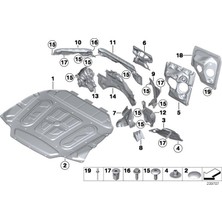 Orjinal Arka Teker Ses Izalasyonu F10/F12/F13/LCI 51487234328