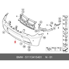 Orjinal Ön Tampon M E83 Pdc'li 51113415401