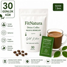 Fitnatura Gold Kahve İnülin ve Bromelain 150 gr Türkiye Menşeli Dengeli Lezzetli Kahve