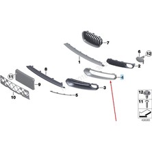 Orjinal Ön Tampon Izgara Sağ F22/F23 Cab/cub 51117403872